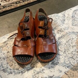 Brown Leather Women's Sandals